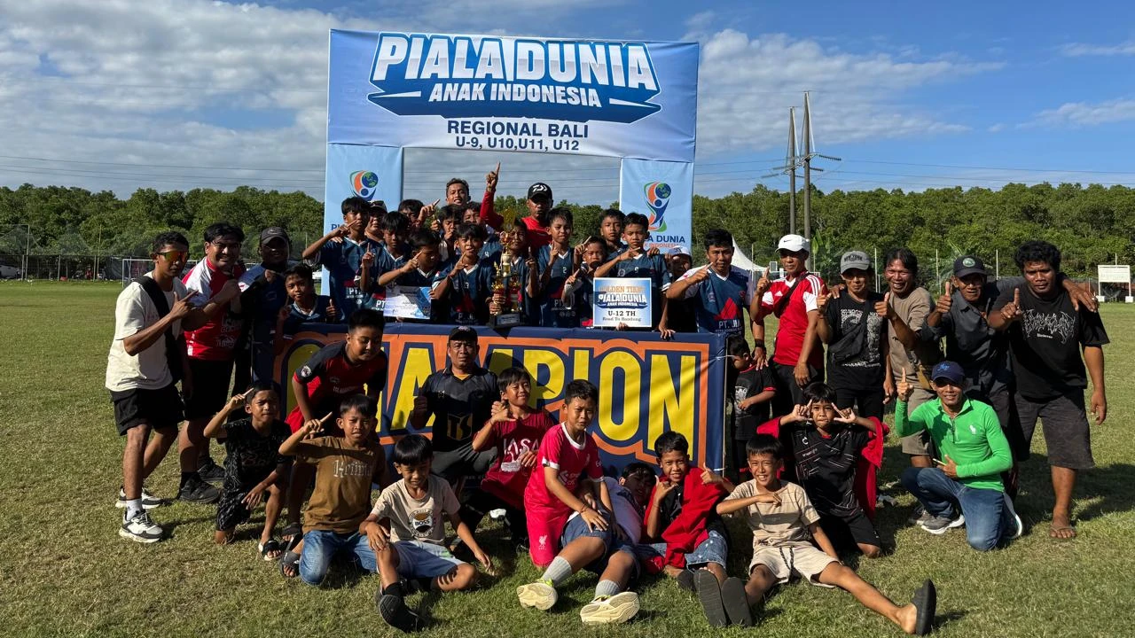 SSB Manistutu United Juara 1 Piala Dunia Anak Indonesia Region Bali