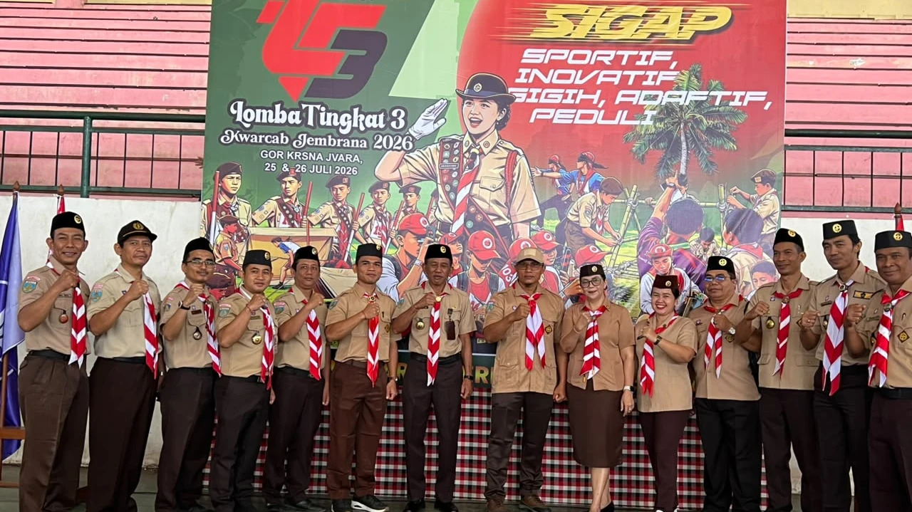 Buka Lomba Regu Tingkat III Pramuka, Sekda Jembrana: Tempat Belajar Jadi Pribadi yang Tangguh