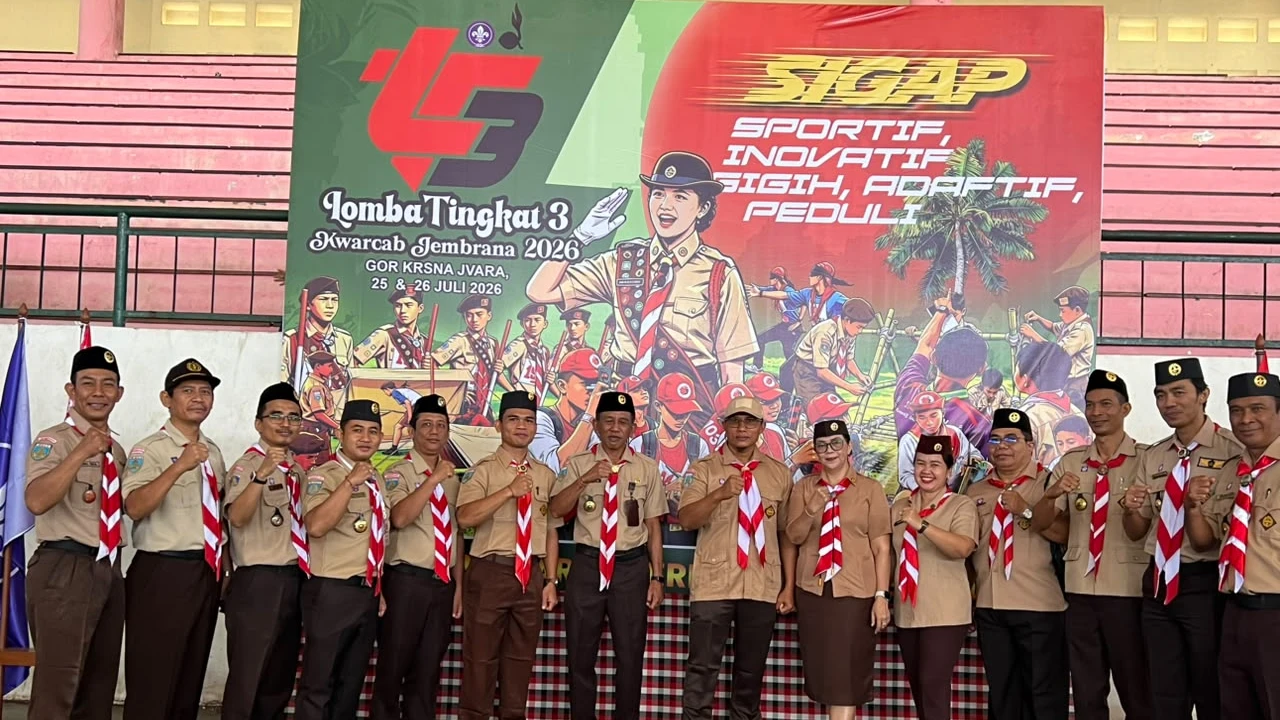 Buka Lomba Regu Tingkat III Pramuka, Sekda Jembrana: Tempat Belajar Jadi Pribadi yang Tangguh