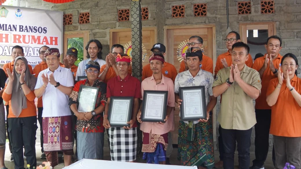 Bupati Jembrana Tekankan Konsep Asta Kosala Kosali dalam Program Bedah Rumah BUMDes Bersama