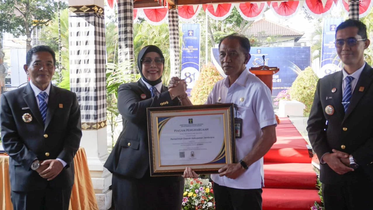 Indeks Reformasi Hukum Jembrana Sabet Peringkat II se-Bali