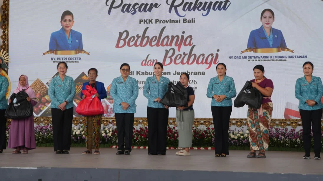 Beberapa Jam Digelar, Pasar Rakyat PKK Provinsi Bali di Jembrana Catat Omset Ratusan Juta