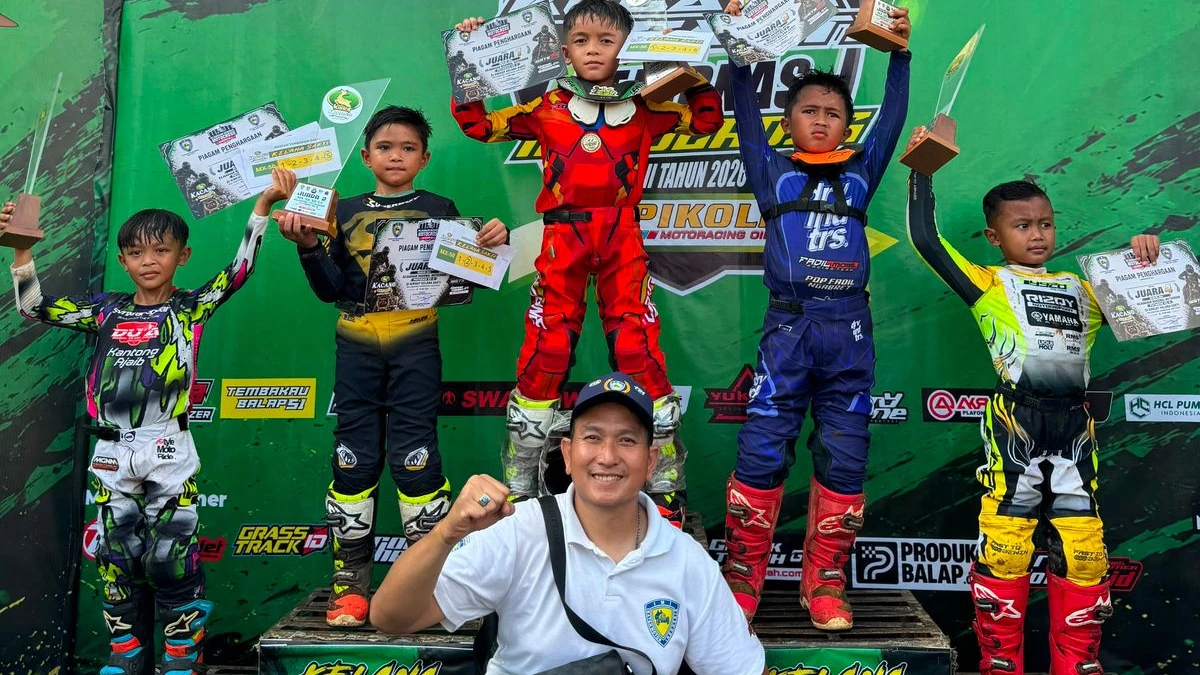 Kadek Boy Kanaya Darmanta Kunci Posisi Runner Up Kejurnas MX 50cc Putaran ke-2 di Karanganyar
